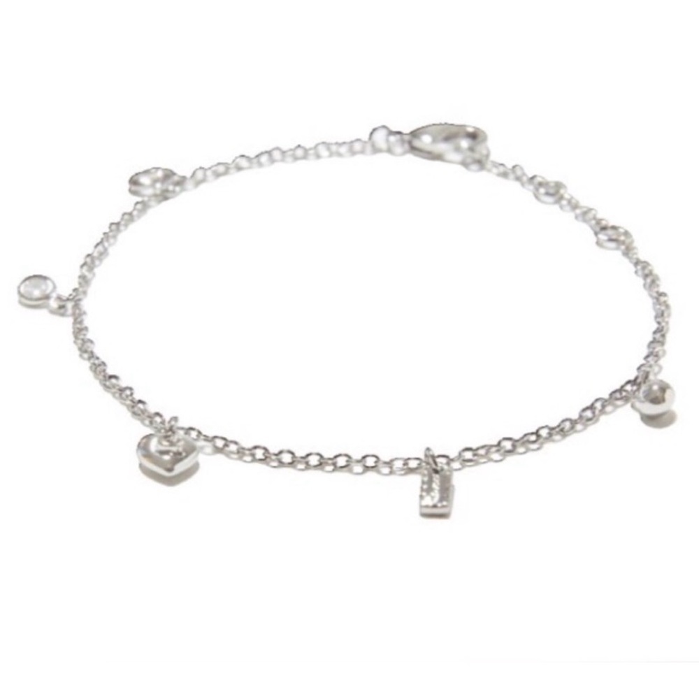 Authentic Coach Silver Charm Bracelet